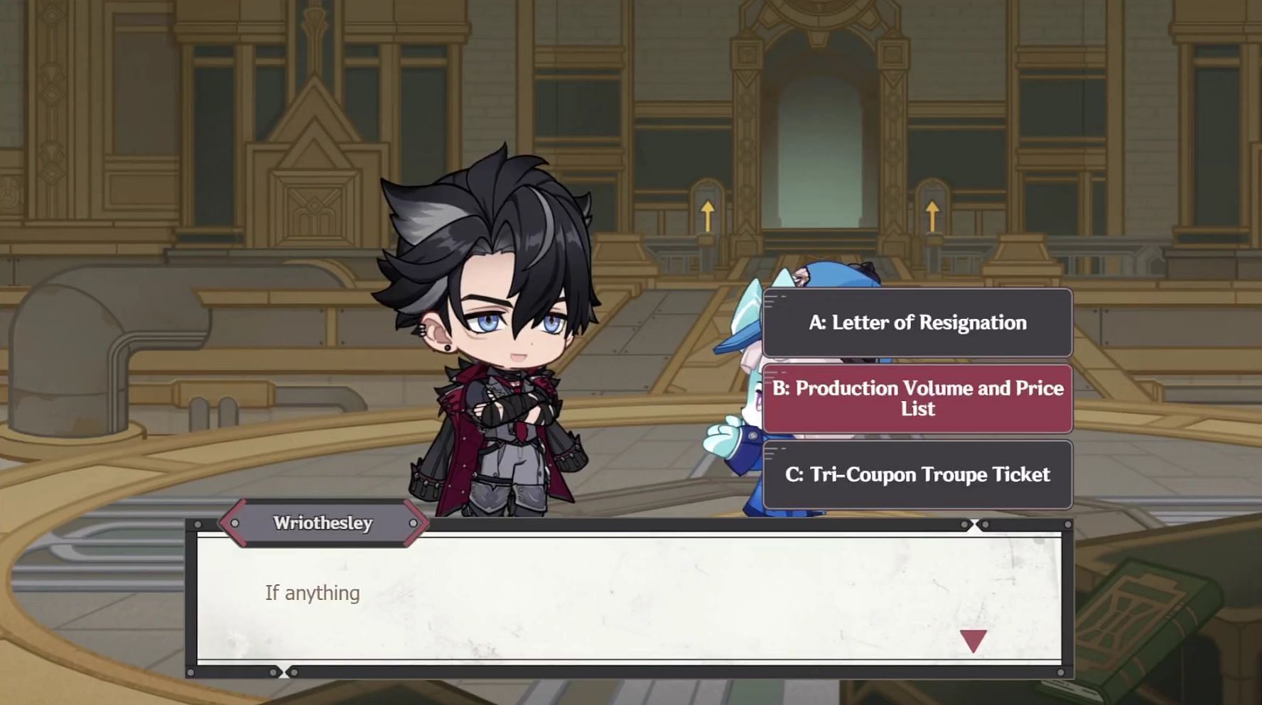 Select the second option (Image via HoYoverse)